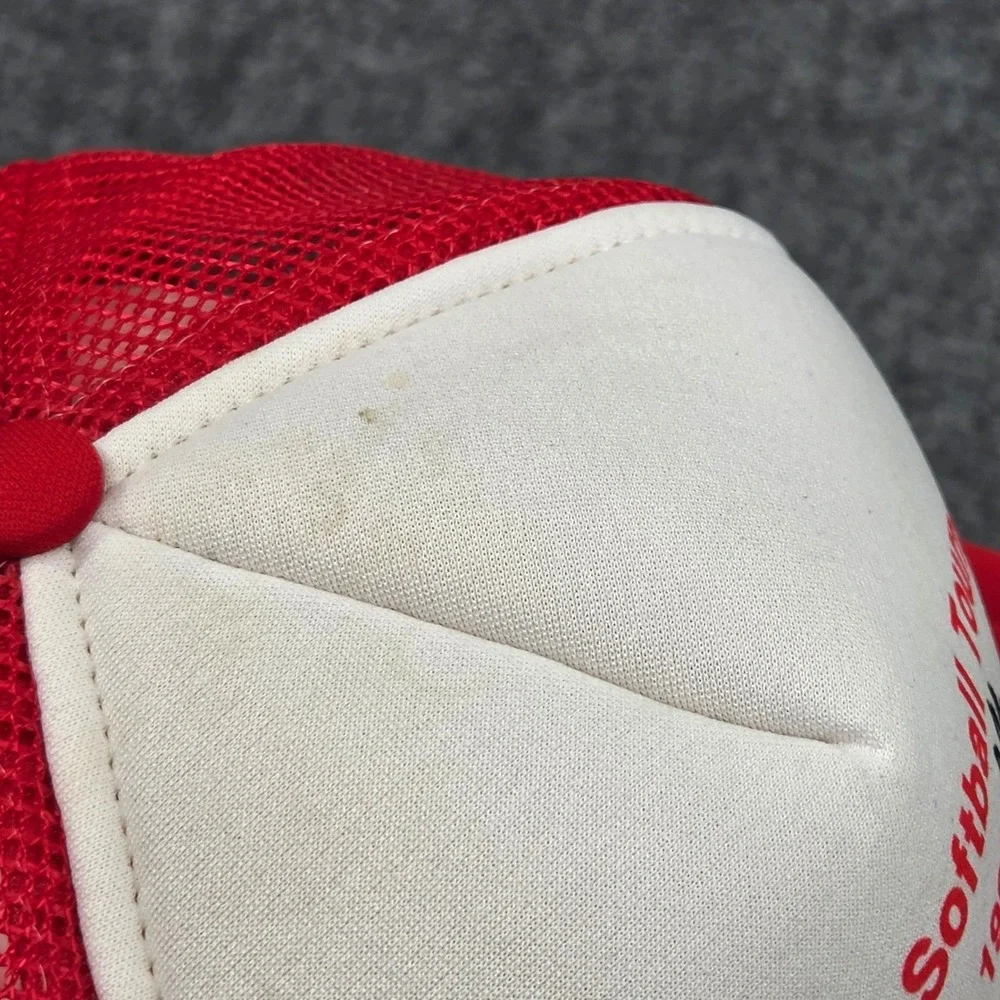 Vintage Willmar Minnesota‎ Trucker Hat Red White Eagles Softball Tournament 80s